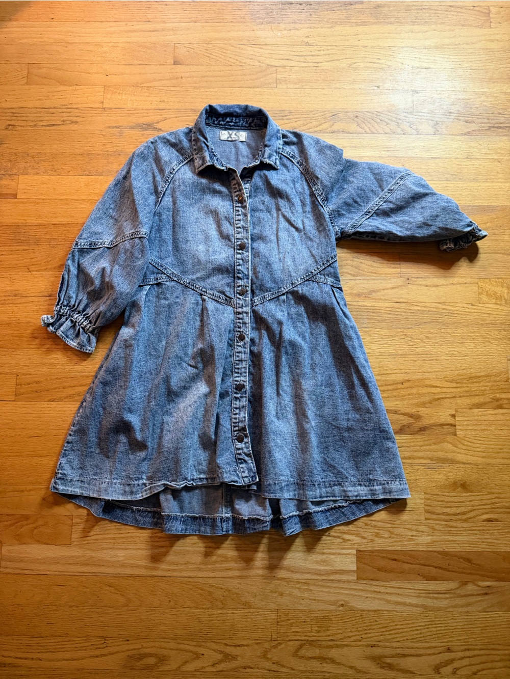 Free People Blue Denim Mini Dress